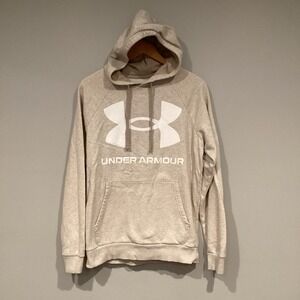Under Armour Beige Loose Fit‎ Hoodie Sweatshirt Women's S